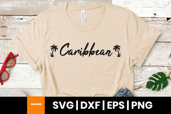 Caribbean Beach Life Svg Quote - A Graphic Print Template for Creative Merchandise