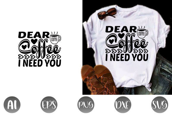Coffee Quote Design for Blog Graphics and T-Shirt Designs