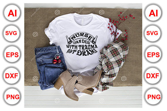 Nurse Quote Design for T-Shirt Graphics