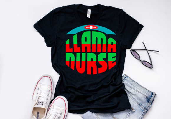 Nurse Quote Design Llama Nurse Graphics for T-Shirt Designs