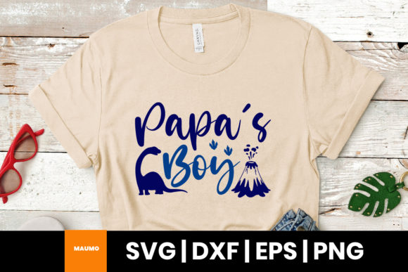 Papa s Boy Cute Svg Quote for Graphics and Print Templates